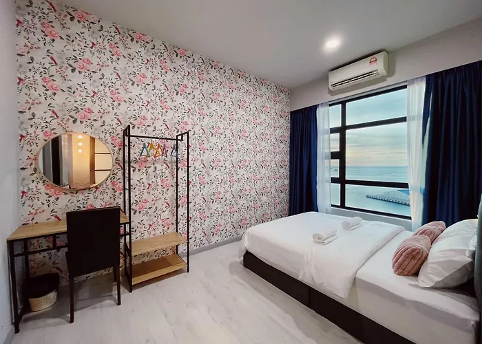 Oceanview Oasis Suite Jesselton Quay 海景优雅豪华公寓