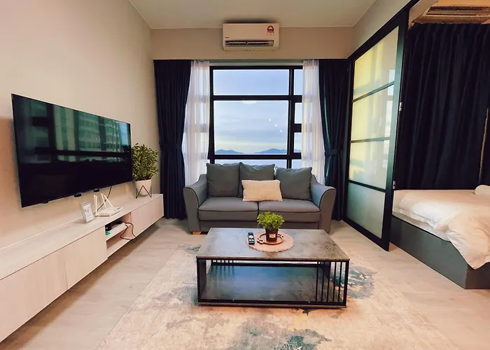 Oceanview Oasis Suite Jesselton Quay 海景优雅豪华公寓